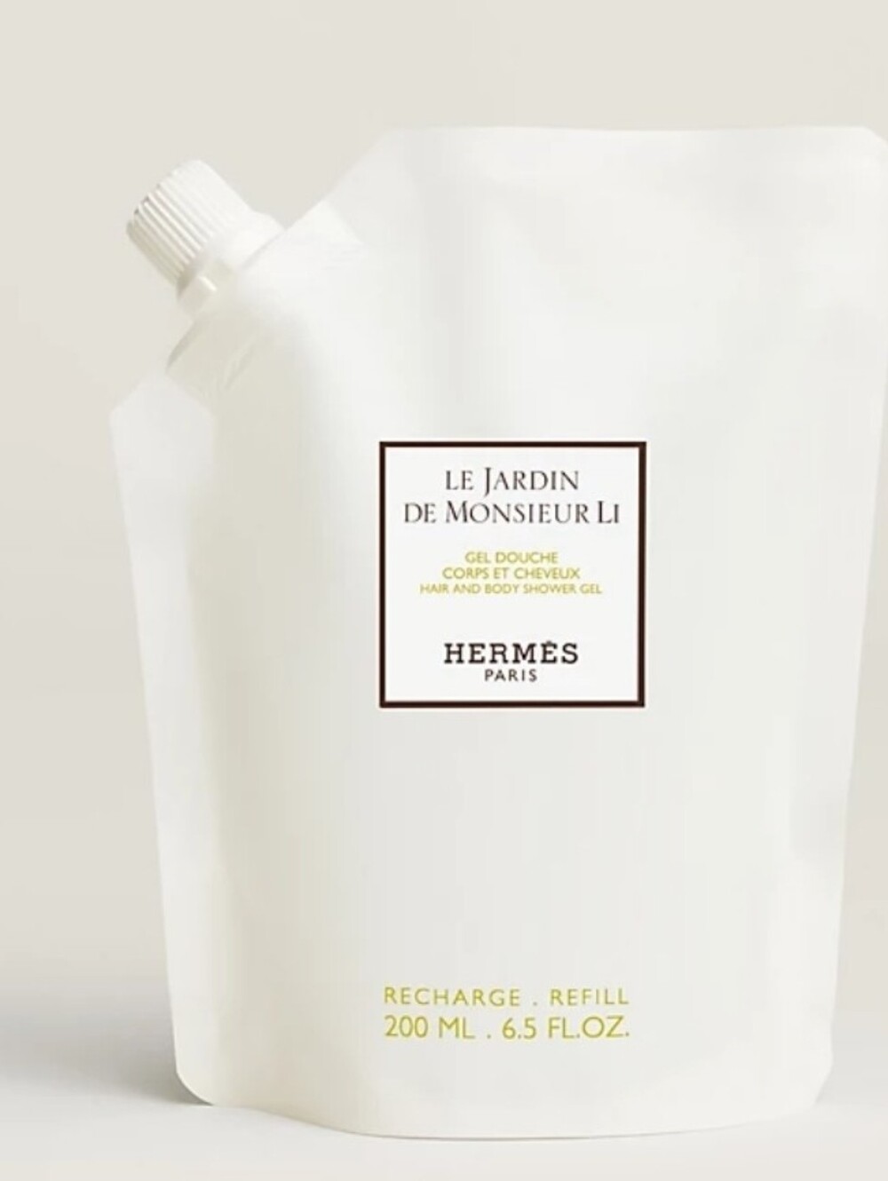 NEW Hermès Le Jardin de Monsieur Li Hair & Body Shower Gel Refill Pouch- 200ml